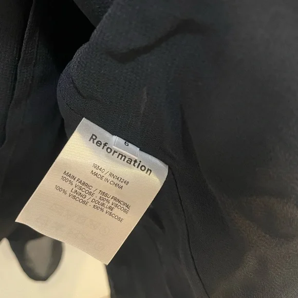 Brand new reformation jessy dress black size 6 - Picture 6 of 11